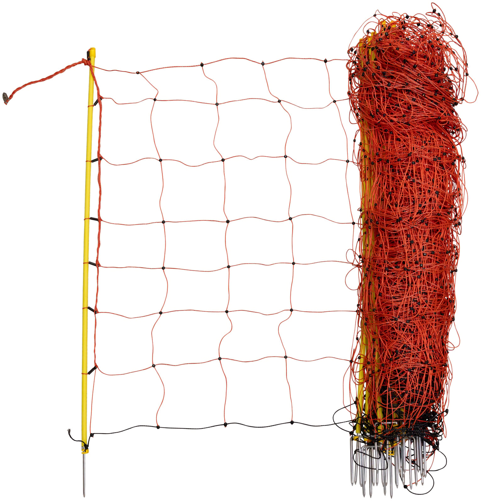 Siatka dla owiec, 50 m, pomarańczowa, wysokość 108 cm – podwójny grot