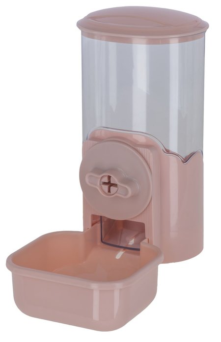 Podajnik karmy 1000 ml, różowy, 11 x 20 x 20 cm, Kerbl