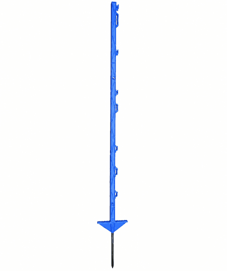 Palik ogrodzeniowy z polipropylenu BASIC, 105 cm, niebieski, podw. stopka, Kerbl