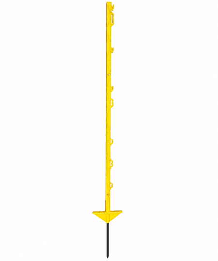 Palik ogrodzeniowy z polipropylenu BASIC, 105 cm, żółty, podw. stopka, Kerbl